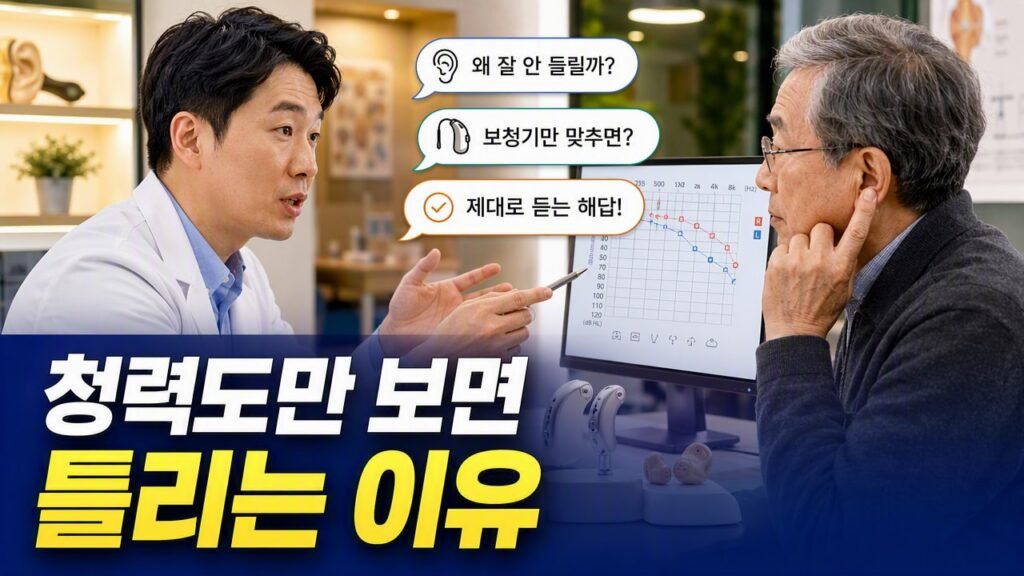 보청기 난청 유형이 청력검사와 다르게 느껴질 때, 결과 해석에서 자주 놓치는 포인트