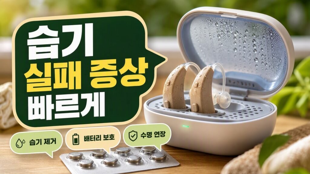 보청기 습기 차단을 못 했을 때 나타나는 증상, 배터리만 교체하면 해결될까