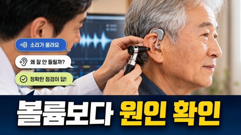 보청기 소리가 작게 들릴 때 볼륨만 올리면 안 되는 이유, 기기 문제와 청력 변화를 구분하는 법