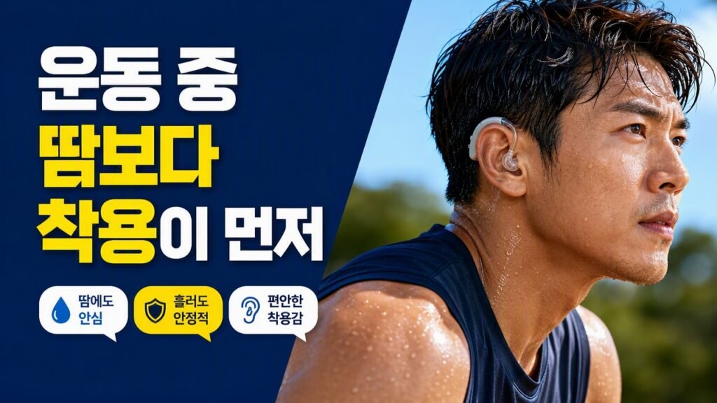 보청기 운동할 때 땀이 차는 이유, 방수 성능보다 먼저 확인할 착용·관리 기준