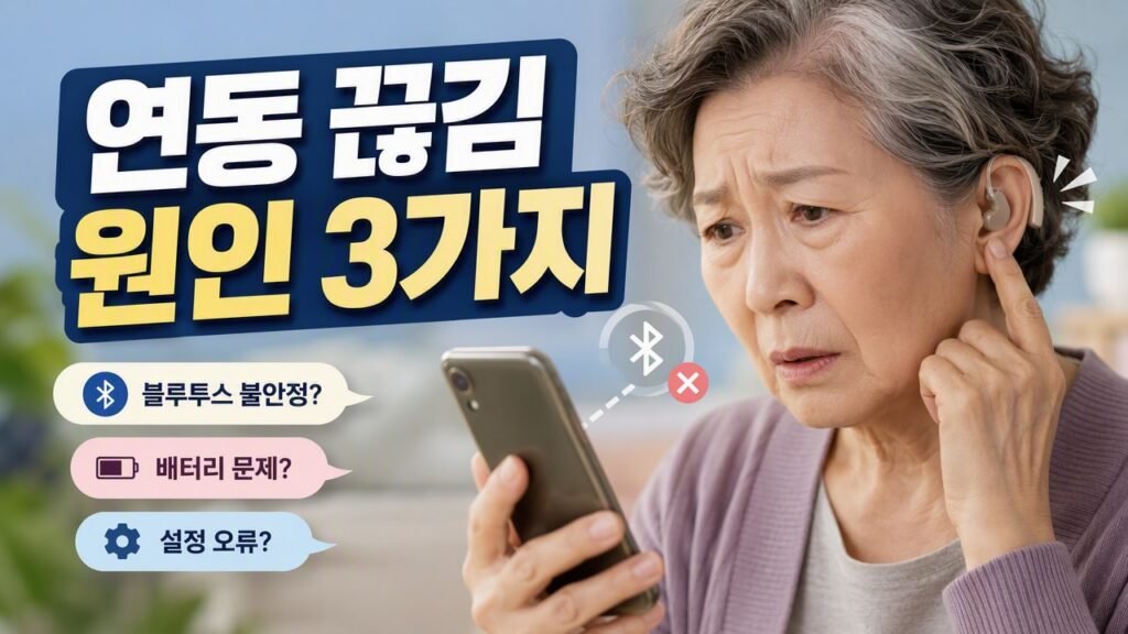 보청기 앱 연동이 자꾸 끊길 때 점검 순서, 설정 전 주변 환경보다 중요한 3가지