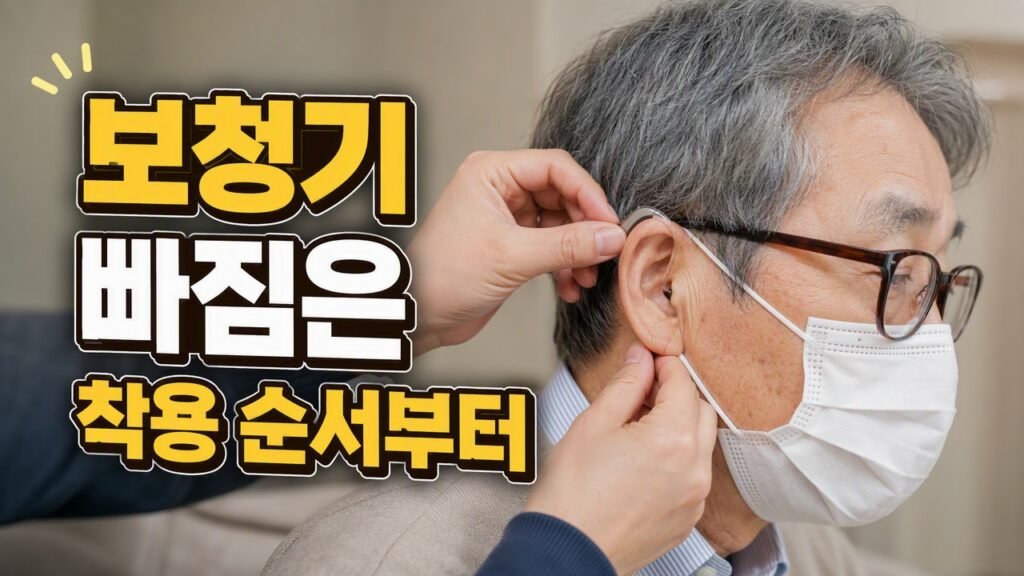 안경과 마스크를 함께 쓸 때 오픈형 보청기가 자꾸 빠지는 원인과 해결법