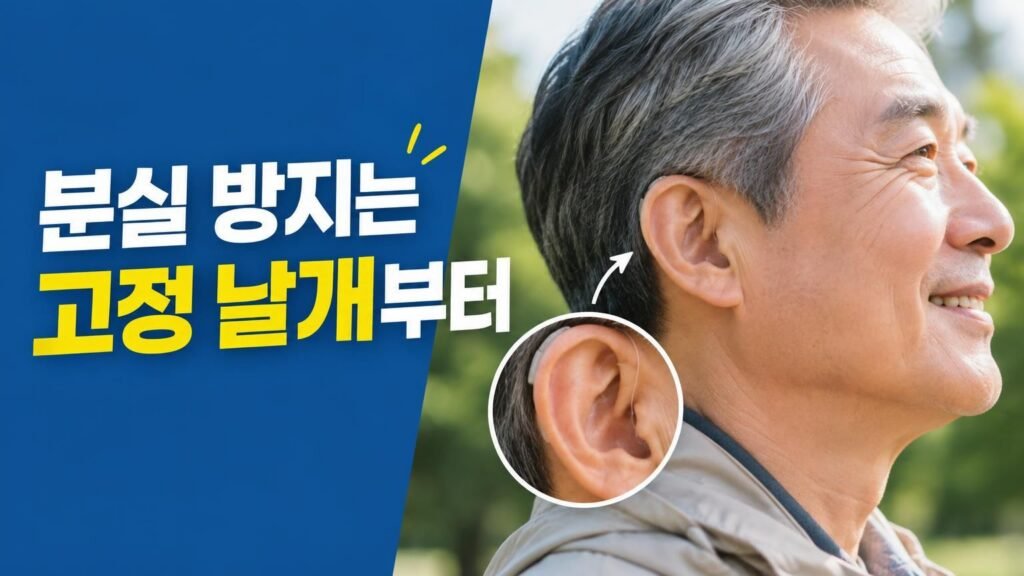 보청기 분실 방지를 위해 귓바퀴에 안전하게 고정하는 방법